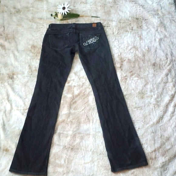 Guess flair boot cut black denim jeans - Picture 2 of 3